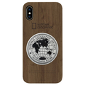 National Geographic iPhone XS Max用ケース Metal-Deco Wood Case ウォルナット NG14151I65