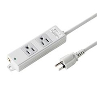 サンワサプライ 工事物件雷ガードタップ（3P・2個口・3m） TAP-K2NSP-3