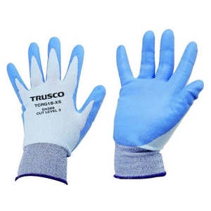 トラスコ中山 TRUSCO 耐切創手袋 18G ポリウレタンコーティング XSサイズ FC809EX-1612442-イメージ1