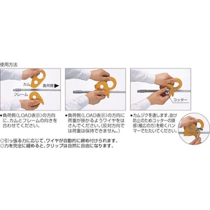 キトー ワイヤーロープ専固定器具キトークリップ定格荷重0.75tワイヤ径8~10mm FC485GP-3751104-イメージ2