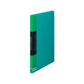 キングジム クリアーファイル カラーベース A4タテ 20ポケット 緑 1冊 F804906-132Cﾐﾄ