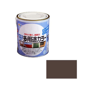 アサヒペン 水性多用途カラー 1.6L オータムブラウン FC723PM-イメージ1
