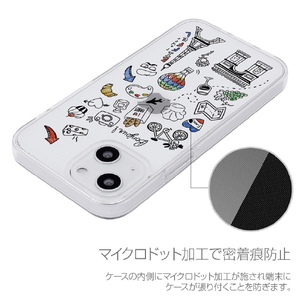 Dparks iPhone 13用ソフトクリアケース I LOVE NEWYORK DS21152I13-イメージ7