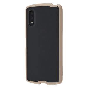 レイアウト Xperia Ace II用ハイブリッドケース Puffull Matte Black ベージュ RT-RXPAM2BS14/BE-イメージ1