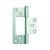 ARCH/鉄厚口フラッシュ100mmルーズピン シルバー塗装 TNFH03-100S FCD004D-1687664-イメージ1