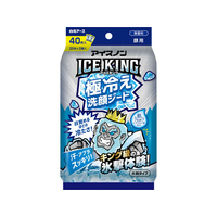 白元アース アイスノン ICEKING 極冷え 洗顔シート 無香料 20枚×2個入 FCG943V
