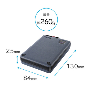 I・Oデータ ハードウェア自動暗号化&耐衝撃ポータブルHDD(4TB) BizDAS HDPD-SUTC4-イメージ2