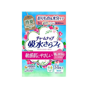 ユニ・チャーム チャームナップ 吸水さらフィ 敏感肌 フンワリ 3cc 無香料 34枚 F926214-イメージ1