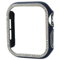GAACAL Apple Watch Series 7-8 [41mm]用スワロフスキーフレーム ブルー×シルバー W00065BS5