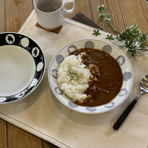 moz 美濃焼カレー皿ペアセット EFLC34ﾐﾉｳﾔｷｶﾚ-ｻﾗﾍﾟｱ-イメージ4