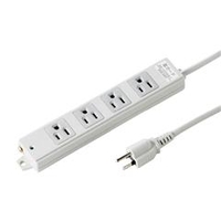 サンワサプライ 工事物件雷ガードタップ（3P・4個口・3m） TAP-K4NSP-3