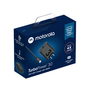MOTOROLA モトローラ純正ACアダプタ ターボパワーチャージャー 30W ブラック SJMC301-JP-イメージ2