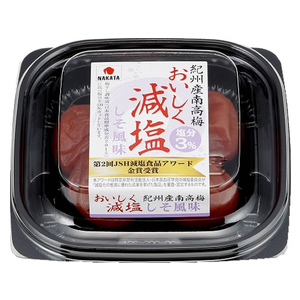 中田食品 紀州産南高梅おいしく減塩 しそ風味 60g FC920MW-イメージ1