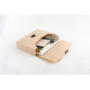 ライオン事務器 キャリングバッグ イロキャリA4 70mmミルクティー CA-173 FC063TF-12864-イメージ2