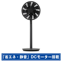 バルミューダ DCモーター搭載リモコン付リビング扇風機 The Green Fan ダークグレー×ブラック EGF-1800-DK