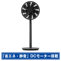 バルミューダ DCモーター搭載リビング扇風機 The Green Fan ダークグレー×ブラック EGF-1800-DK