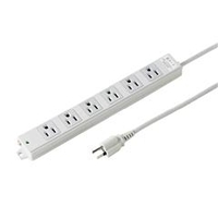 サンワサプライ 工事物件雷ガードタップ（3P・6個口・3m） TAP-K6NSP-3