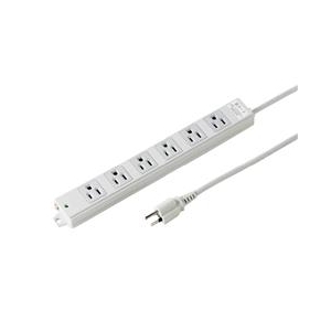 サンワサプライ 工事物件雷ガードタップ（3P・6個口・3m） TAP-K6NSP-3-イメージ1