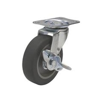 トラスコ中山 TRUSCO　ルートバンメッシュタイプ用自在ストッパー付キャスターΦ75EL車 TYE-75ELS