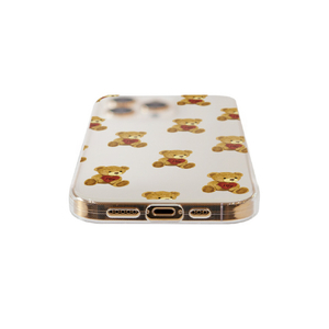 Dparks iPhone 14 Pro用ソフトクリアケース ハートテディ DS24153I14P-イメージ4