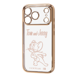 レイ・アウト iPhone 18 Pro用/ 17 Pro用 / トムとジェリー / ソフトケース 精密設計 フレームメッキ / ジェリー_メタリック RC-WP58PFC2PG/TJ54-イメージ1