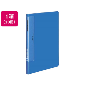 コクヨ クリヤーブック ウェーブカット固定式A4タテ 20ポケット 青 10冊 1箱(10冊) F836119-ﾗ-T560B-イメージ1