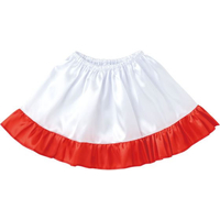 アーテック ソフトサテン 裾フリルスカート 赤 FCE159V-19334