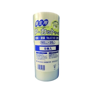寺岡 TERAOKA/P-カットテープNO.4140 50mm×25M 透明 5巻入 FC662GR-1383632-イメージ2