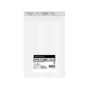 今村紙工 OPP袋 シールあり A5サイズ 0.025mm厚 透明 100枚 FC457TC-OPPT25-A5-イメージ1