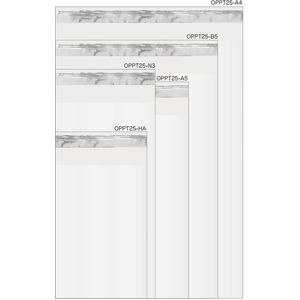 今村紙工 OPP袋 シールあり A5サイズ 0.025mm厚 透明 100枚 FC457TC-OPPT25-A5-イメージ3