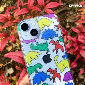 Dparks iPhone 14 Pro用ソフトクリアケース カラフルザウルス DS24154I14P-イメージ13