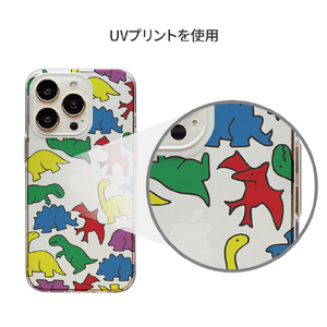 Dparks iPhone 14 Pro用ソフトクリアケース カラフルザウルス DS24154I14P-イメージ9