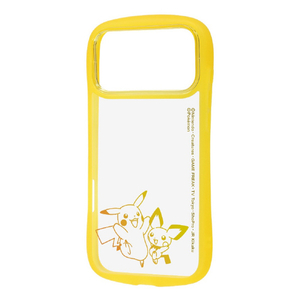 レイ・アウト iPhone 18 Pro用 / 17 Pro用 / ポケットモンスター / Puffull 衝撃吸収 バンパー ハイブリッドケース / ピカチュウとピチュー RC-PP58CMD2CY/PK76-イメージ1