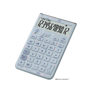 カシオ デザイン電卓Comfyムーミンコラボ電卓 グレイッシュブルー JT-200TMM-BU-N-イメージ2