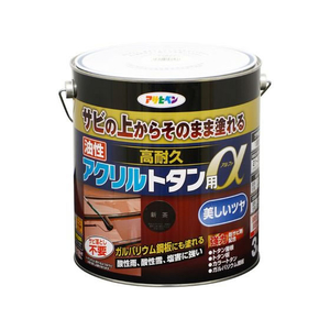 アサヒペン 油性高耐久アクリルトタンα 3KG 新茶 FC740NV-イメージ1