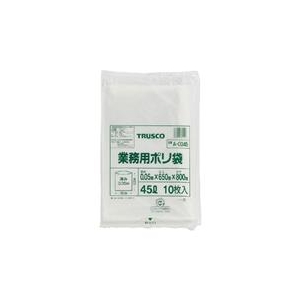 トラスコ中山 TRUSCO　業務用ポリ袋　厚み0．05X45L　10枚入 A-0045-イメージ1