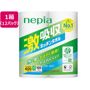 ネピア ネピア 激吸収キッチンタオル 4ロール 100カット×12パック FC369YP-541290-イメージ1