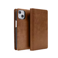 ABBI SIGNATURE iPhone 15用MARGOT イタリアンレザー MagSafe対応ダイアリーケース ブラウン ABS26154I15