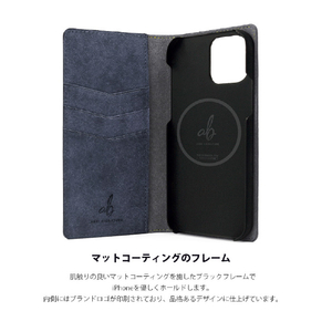 ABBI SIGNATURE iPhone 15用MARGOT イタリアンレザー MagSafe対応ダイアリーケース ブラウン ABS26154I15-イメージ12