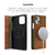 ABBI SIGNATURE iPhone 15用MARGOT イタリアンレザー MagSafe対応ダイアリーケース ブラウン ABS26154I15-イメージ9