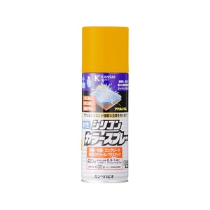 カンペハピオ 水性シリコンカラースプレー イエロー 420ml FCB324M-イメージ1