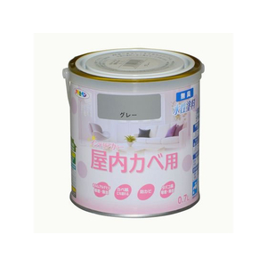 アサヒペン New水性インテリア屋内カベ 0.7L グレー FCB720G-イメージ1