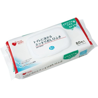 オオサキメディカル PHトイレに流せるスッキリおしりふき 80枚 FCJ883S