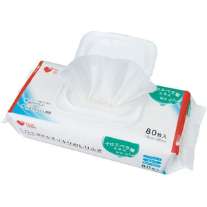 オオサキメディカル PHトイレに流せるスッキリおしりふき 80枚 FCJ883S-イメージ2