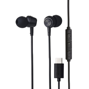 エレコム 高耐久 デジタル式USB Type-C(TM)ヘッドホン カナル型 ブラック EHP-DF14CMBK-イメージ8