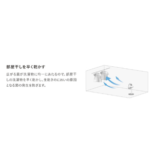 バルミューダ DCモーター搭載リビング扇風機 The Green Fan ホワイト×グレー EGF1800WG-イメージ11
