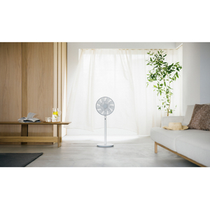 バルミューダ DCモーター搭載リビング扇風機 The Green Fan ホワイト×グレー EGF1800WG-イメージ7