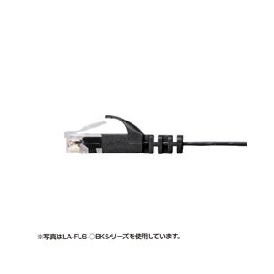 サンワサプライ カテゴリ6フラットLANケーブル(1m) ブルー LA-FL6-01BL-イメージ2