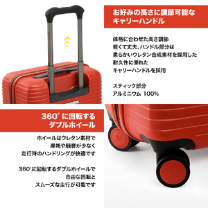 SWISS MILITARY スーツケース 70cm (83L) COLORIS(コロリス) カーボングレー SM-HB926GRAY-イメージ3