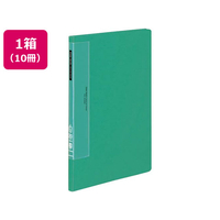 コクヨ クリヤーブック ウェーブカット固定式A4タテ 20ポケット 緑 10冊 1箱(10冊) F836121-ﾗ-T560G